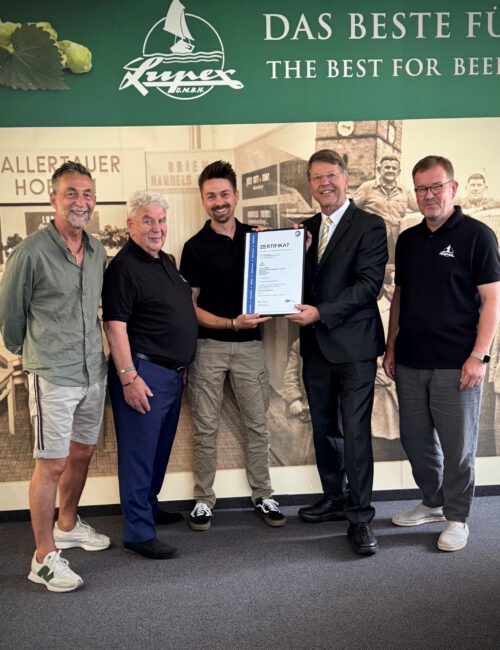 Zertifikatsübergabe TÜV - Lupex Juli 2026